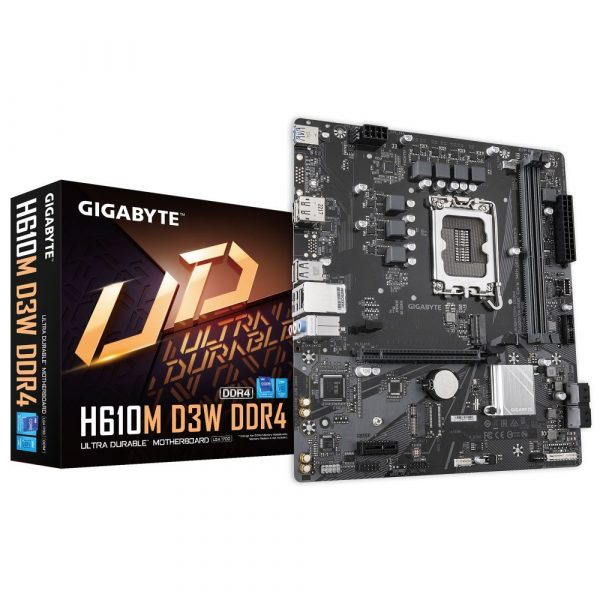 Gigabyte 1700 H610M D3W DDR4 2xM.2/DP/HDMI/µATX