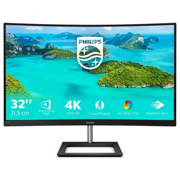 32" Philips 328E1CA 4K DP/2xHDMI Speaker Curved
